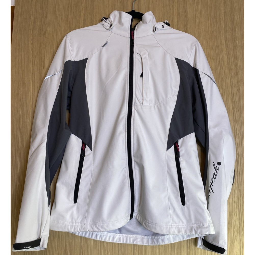 Ic3p3ak XTR (Icepeak) Zip Jacket Coat Women's Lightweight White Size 40 Medium